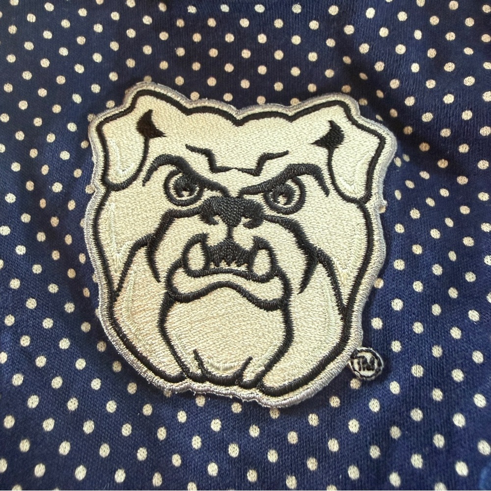 Butler University Bulldog Blue Polka Dot Baby Onesie with Tutu Sz Newborn - Picture 2 of 5